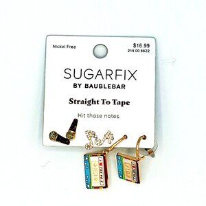 Sugarfix earrings set 'Straight to Tape'